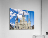 Facade of Cathedral Basilica of Saint Louis in New Orleans LA  Acrylic Print