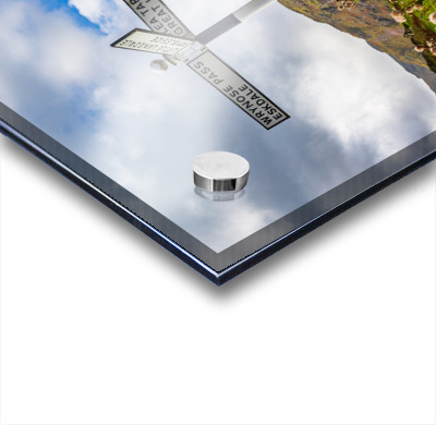 Langdale sign in english lake district  Acrylic printing