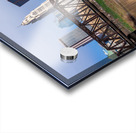 Columbus Ohio waterfront skyline behind railroad truss bridge Acrylic print