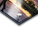 Dramatic sunset over Legacy Hills Park lake and golf course near Impression Acrylique