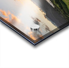 Panorama view of sunset over Hanalei Bay Kauai Impression Acrylique