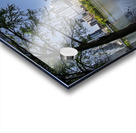 Fisheye lens view of Austin skyline including Congress bridge Acrylic print