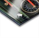 Detail of the wheels and coupling rod on the Isle of Wight Steam Impression Acrylique