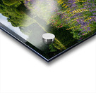 Flowering shrubs in a hedged flower garden on the Isle of Wight Acrylic print