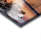 Dramatic sunset clouds over Possession Sound Everett in Washingt Acrylic print