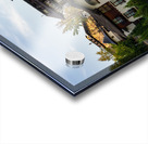 Posthotel by River Wenatchee in Alpine German town of Leavenwort Acrylic print