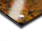 Man in traditional galabia fishing from small boat on river Nile Acrylic print