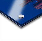 Harvest moon in the Austin skyline at sunset in Texas Acrylic print