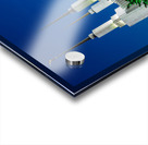 Mormon temple in Washington DC with xmas lights Acrylic print