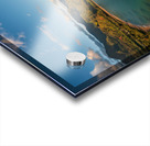 Rainbow over Hanalei bay in panorama across the ocean Acrylic print