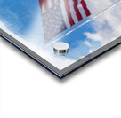 Digital art of USA stars and stripes flag against blue sky Acrylic print