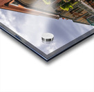 Traditional wrought iron balcony on ochre New Orleans house Acrylic print