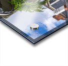 Traditional wrought iron balcony on brick New Orleans house Acrylic print