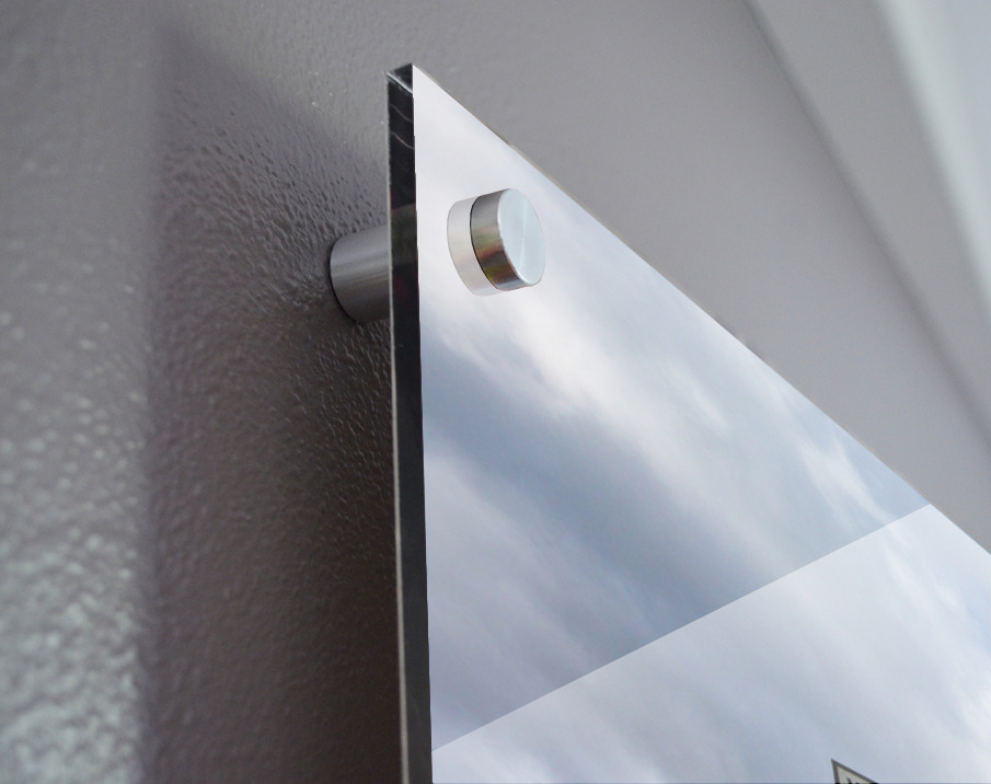 Langdale sign in english lake district Acrylic print of