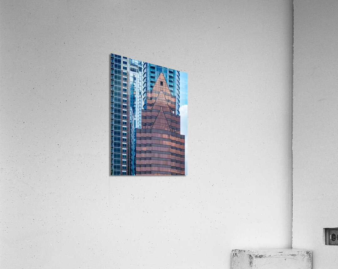 Abstract pattern of Austin Texas from South Congress bridge Acrylic Print