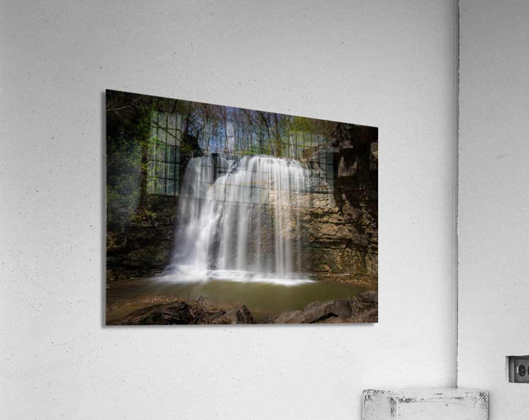 Hayden Run Falls in Dublin Ohio after heavy rain Acrylic Print