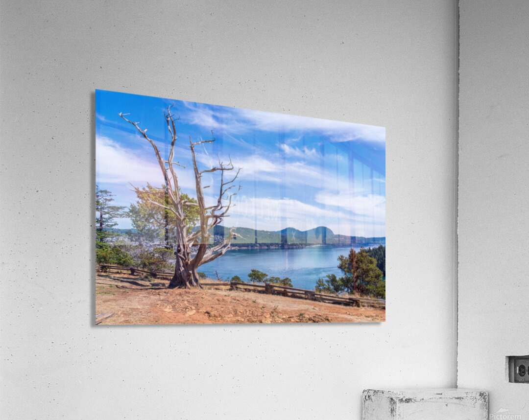View from the Washington Park overlook over the town of Anacorte Acrylic Print