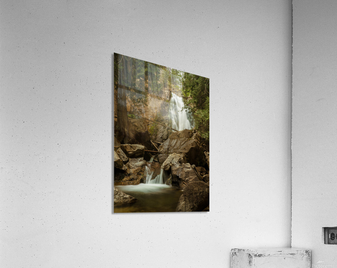 Falls Creek Falls near Winthrop in Cascade Mountains in Washingt Acrylic Print