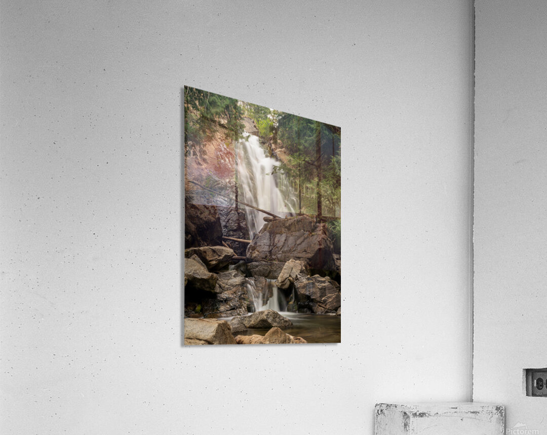 Falls Creek Falls near Winthrop in Cascade Mountains in Washingt Acrylic Print