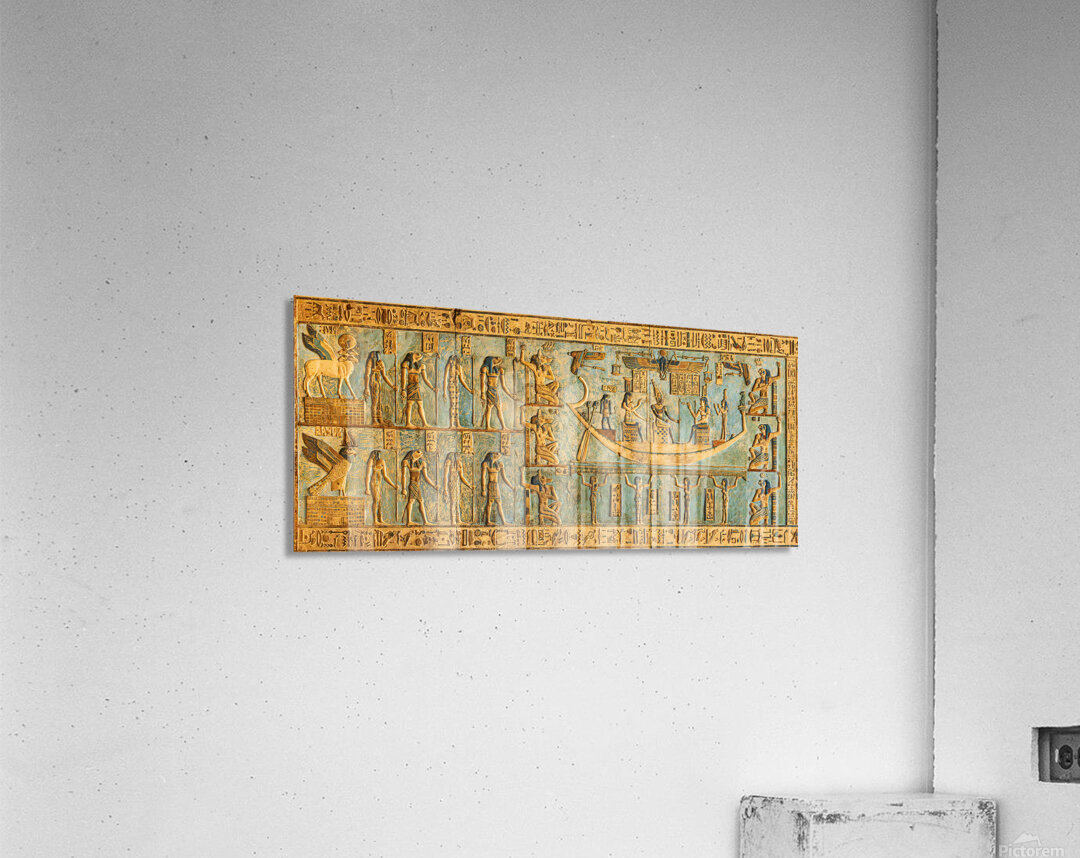 Detail of ceiling panels inside Temple of Hathor at Dendera  Acrylic Print