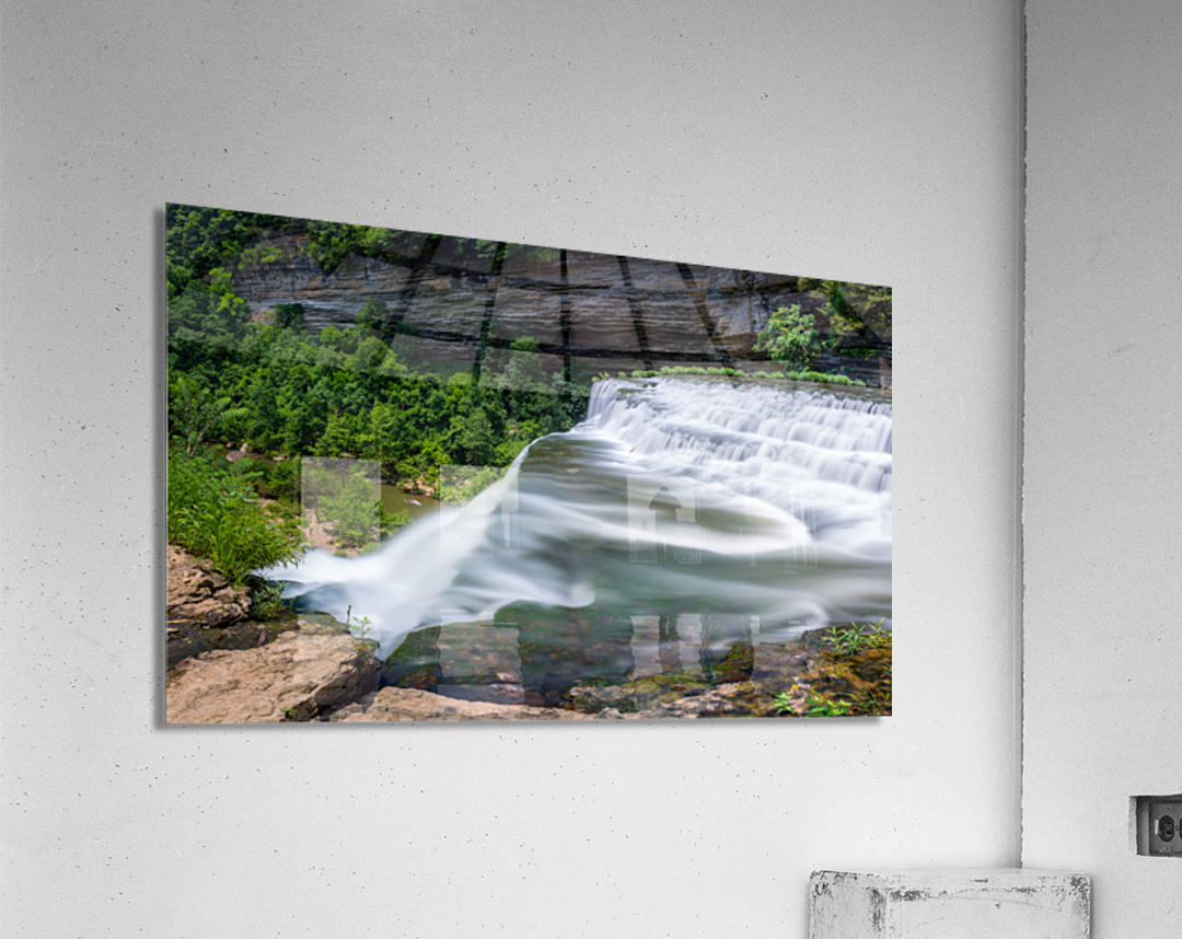 Top of Burgess Falls in Tennessee Acrylic Print