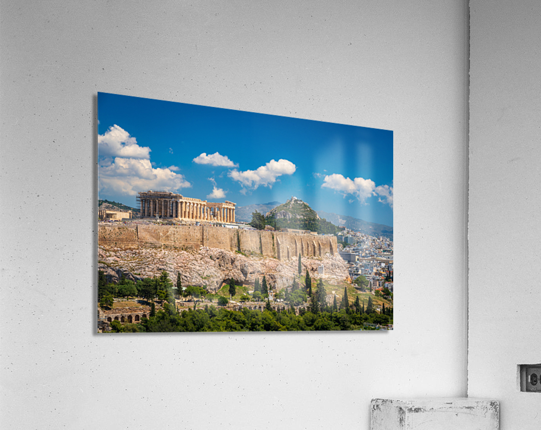 Panorama of city of Athens from Lycabettus hill Acrylic Print