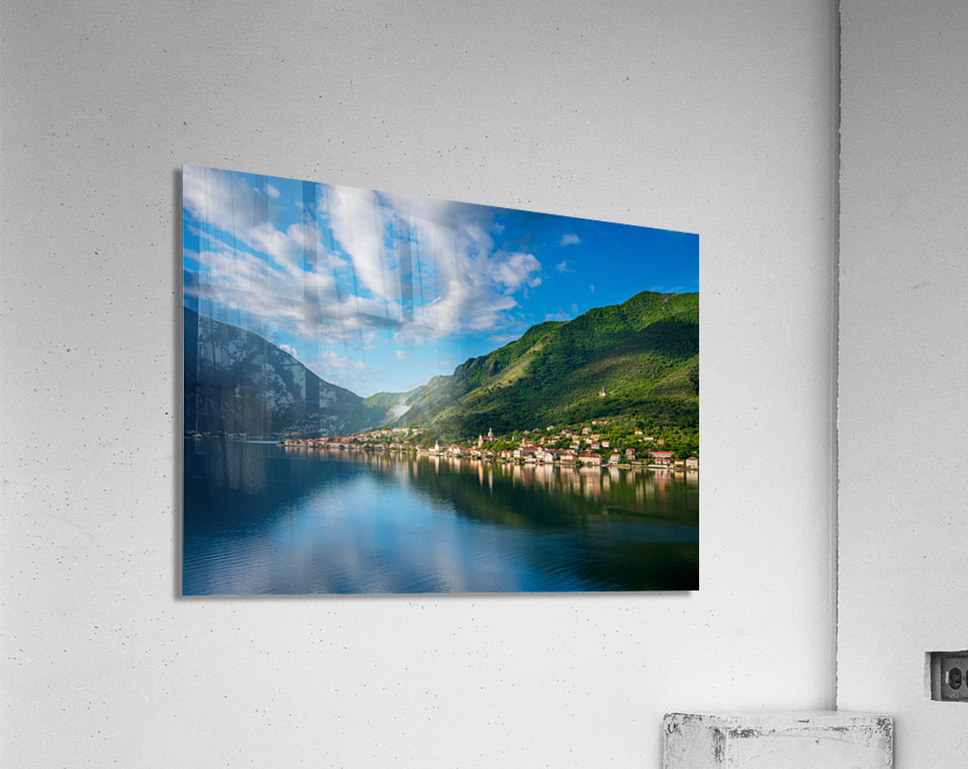 Town of Prcanj on the Bay of Kotor in Montenegro Acrylic Print