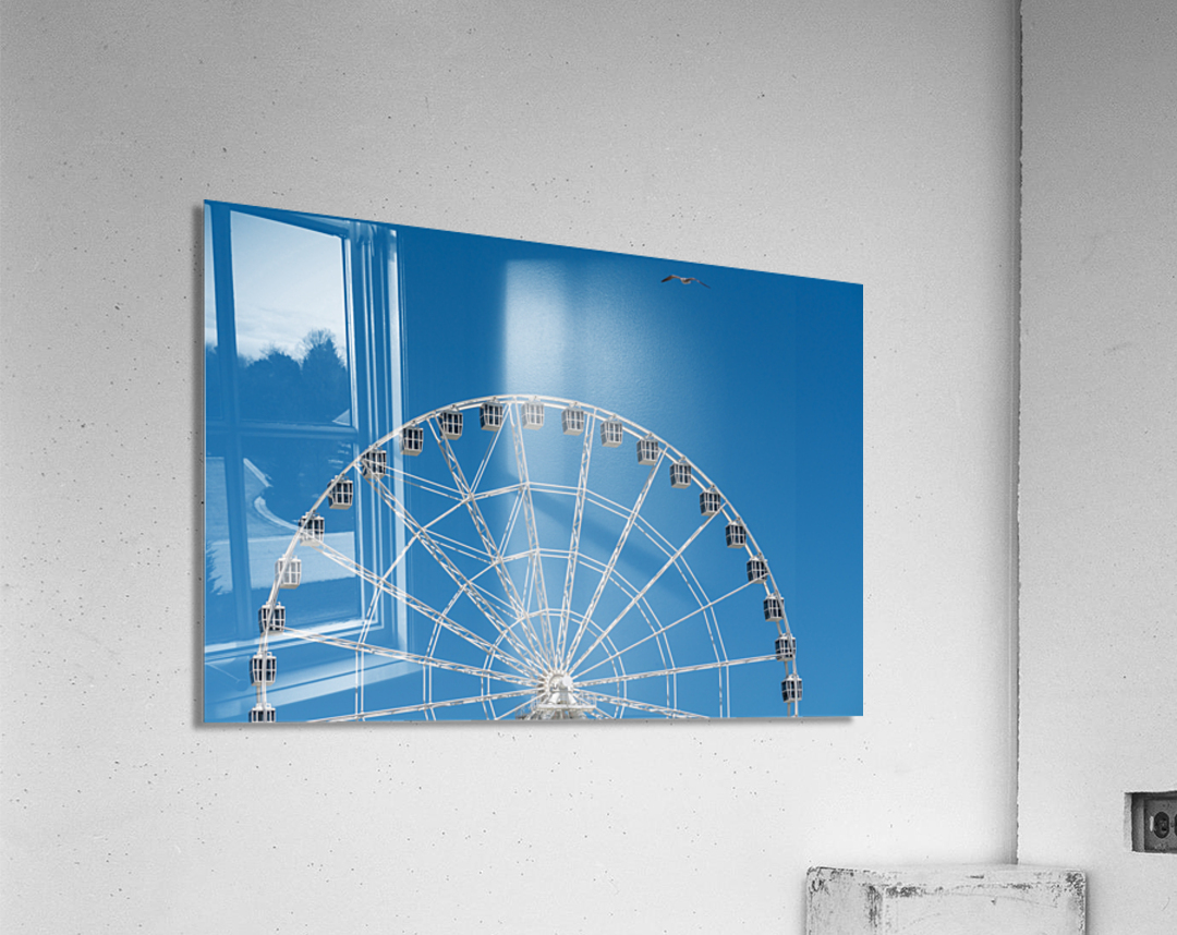 White ferris wheel on Steel Pier in Atlantic City  Acrylic Print 