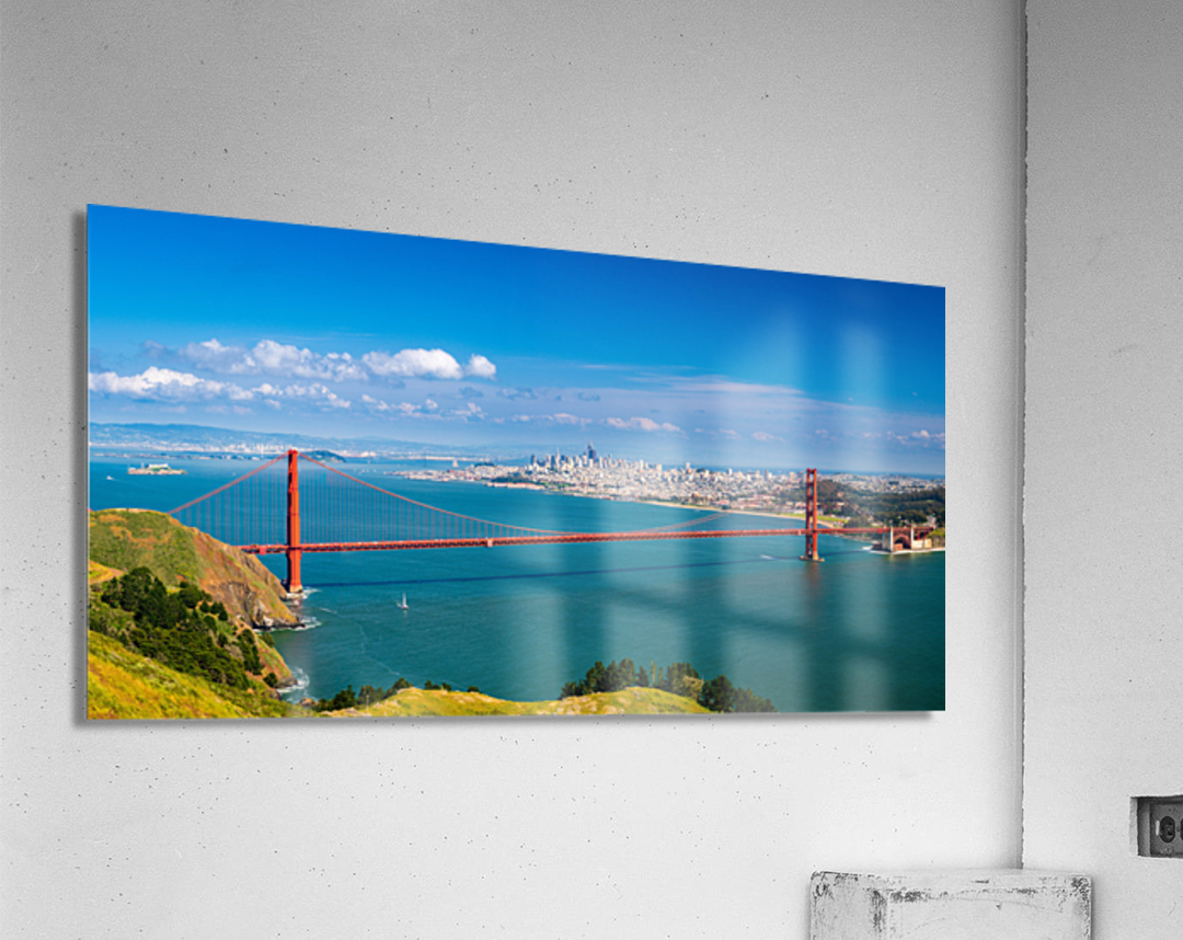 The Golden Gate Bridge and San Francisco  Acrylic Print 