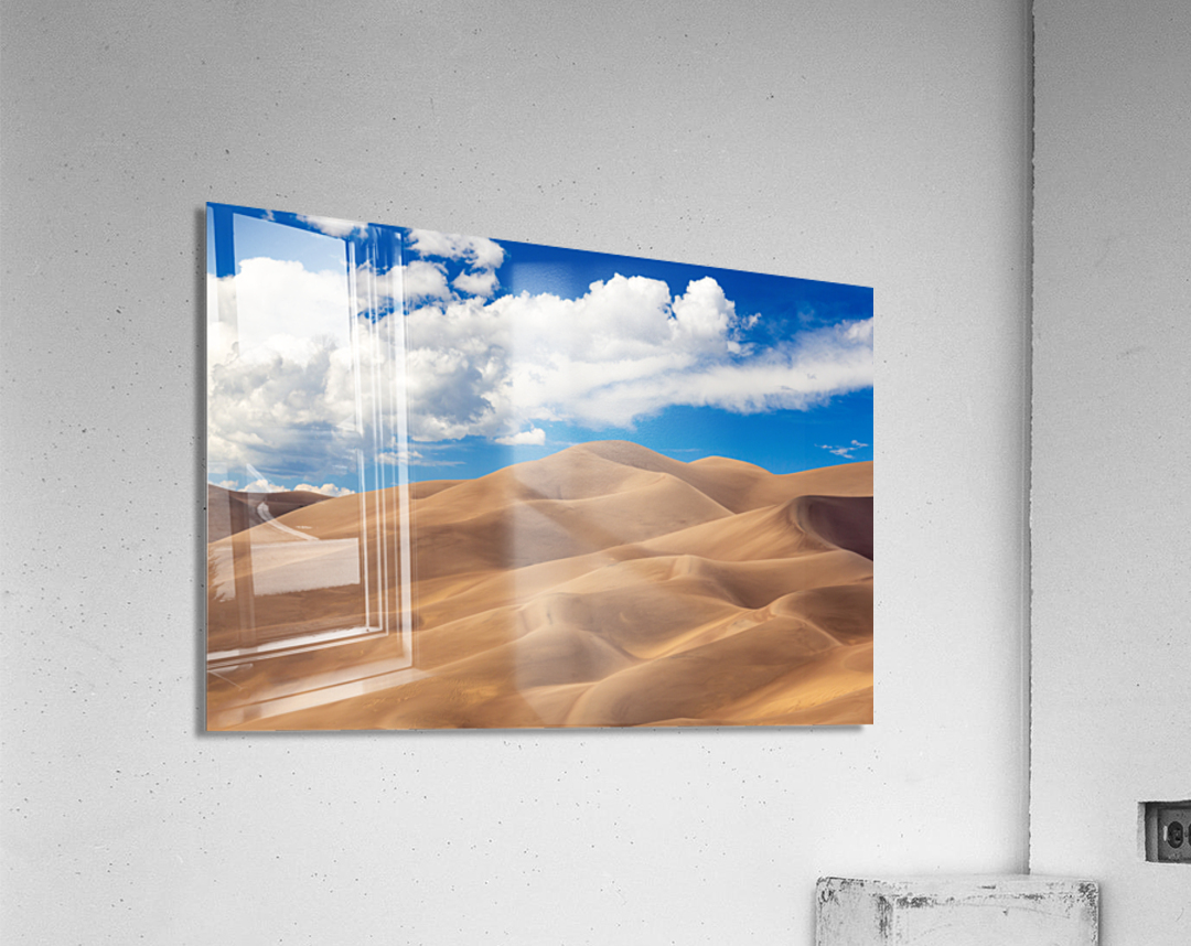 Panorama of Great Sand Dunes NP   Acrylic Print 