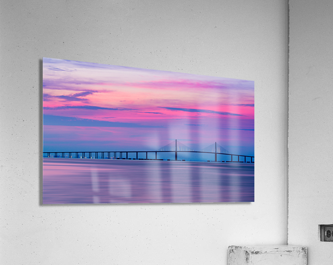 Sunshine Skyway Bridge at dawn Acrylic Print