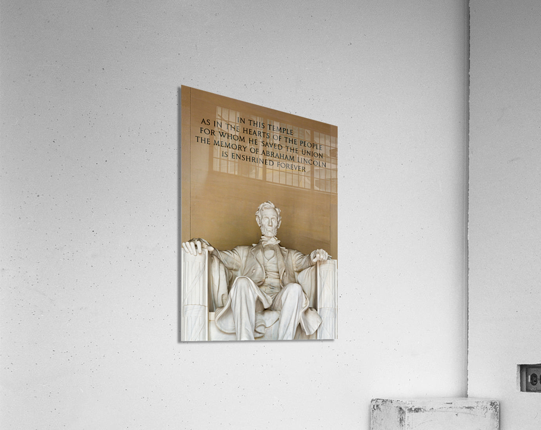 President Lincoln statue Acrylic Print