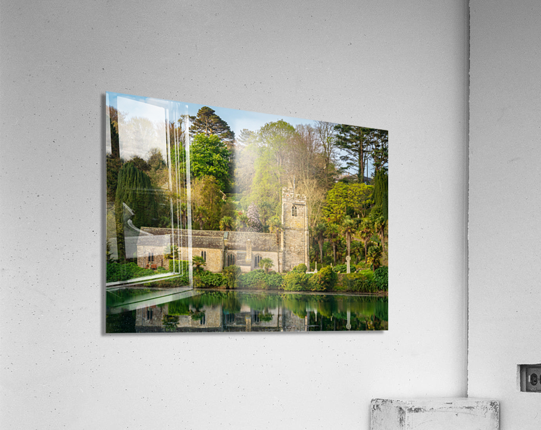 St Just in Roseland parish church in Cornwall UK Acrylic Print