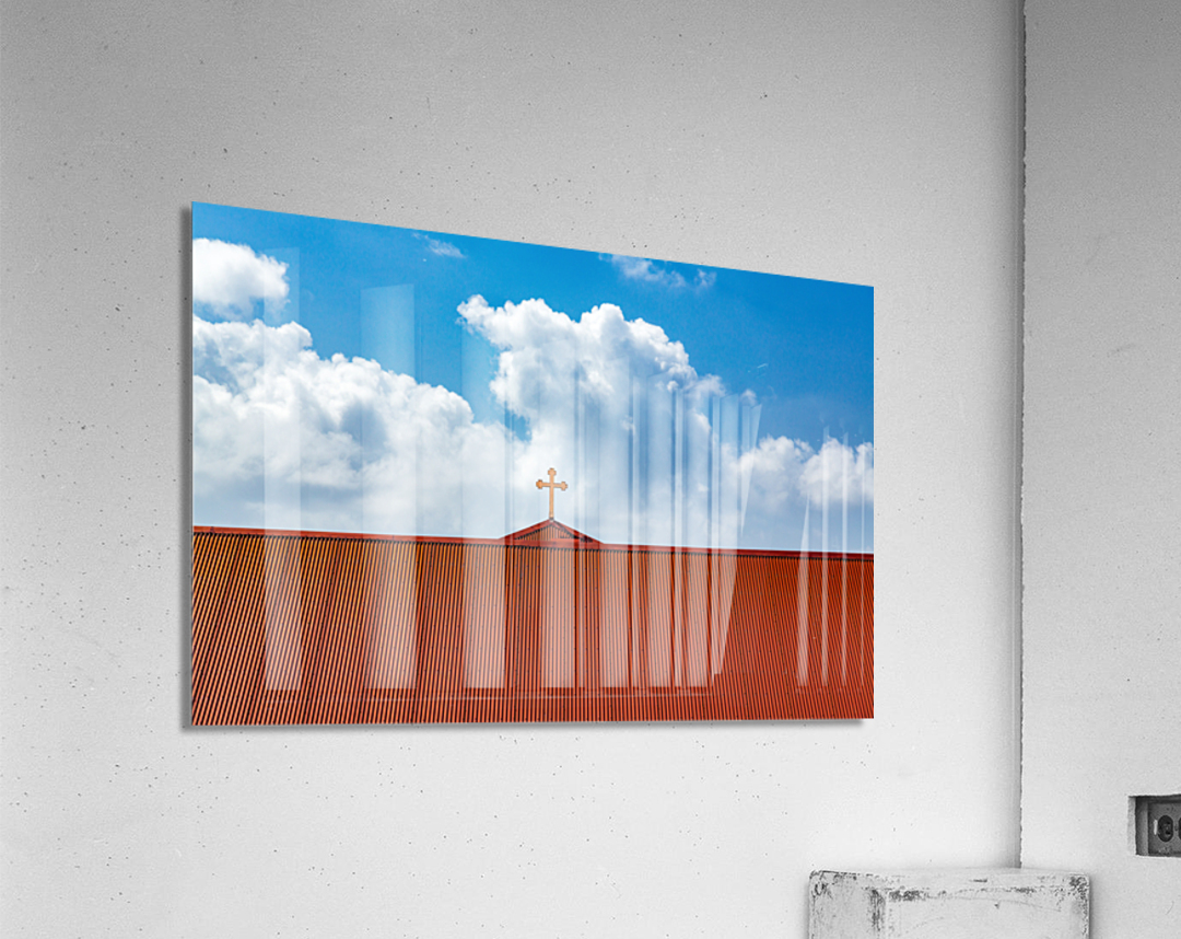 Frederick Lutheran church cross in Charlotte Amalie Impression acrylique