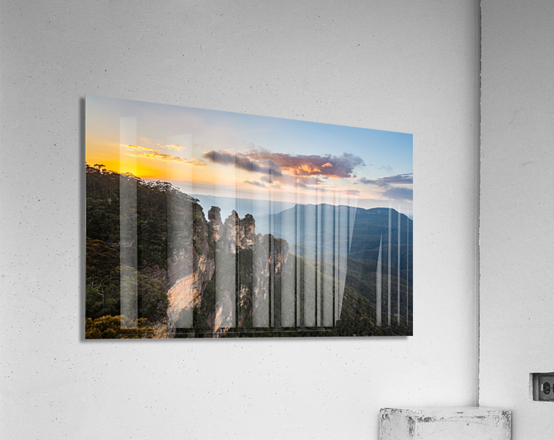 Sunrise from Echo Point in Blue Mountains Australia Acrylic Print