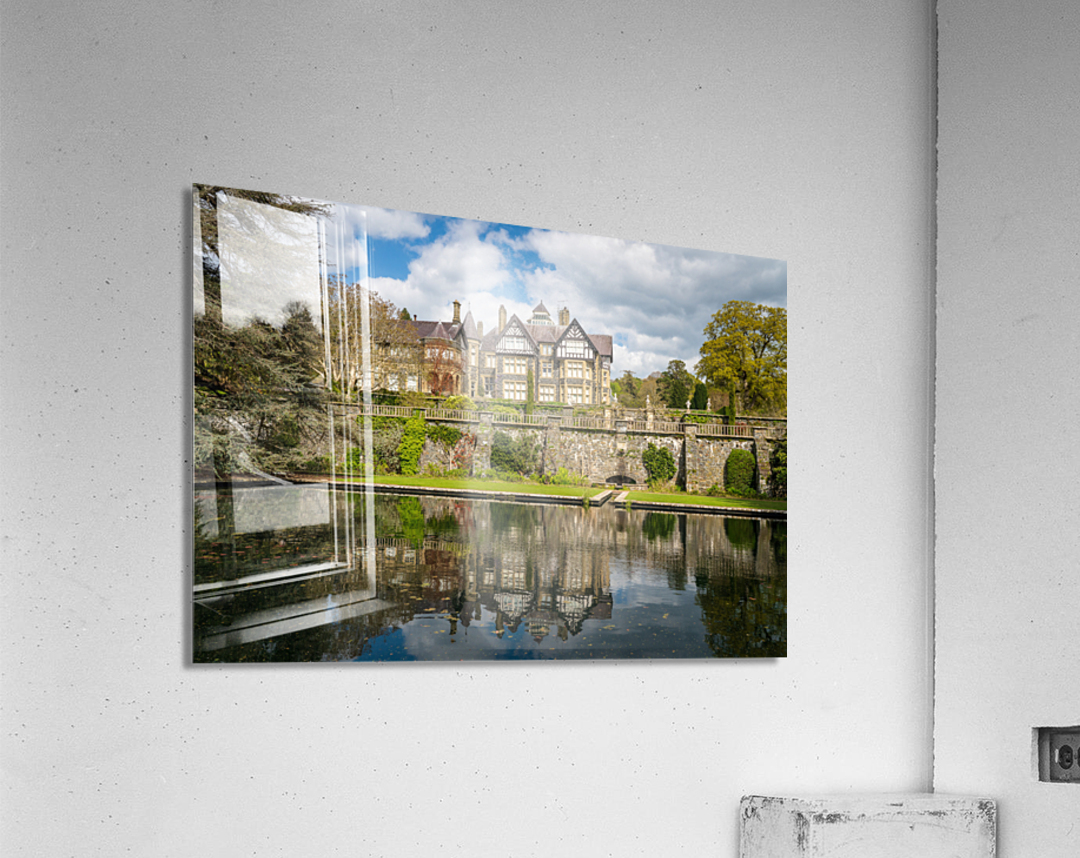 View of the manor house at Bodnant Gardens in North Wales Acrylic Print