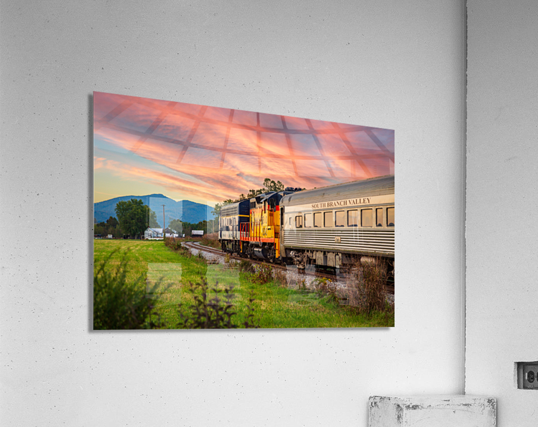 Potomac Eagle train in the evening  Acrylic Print 