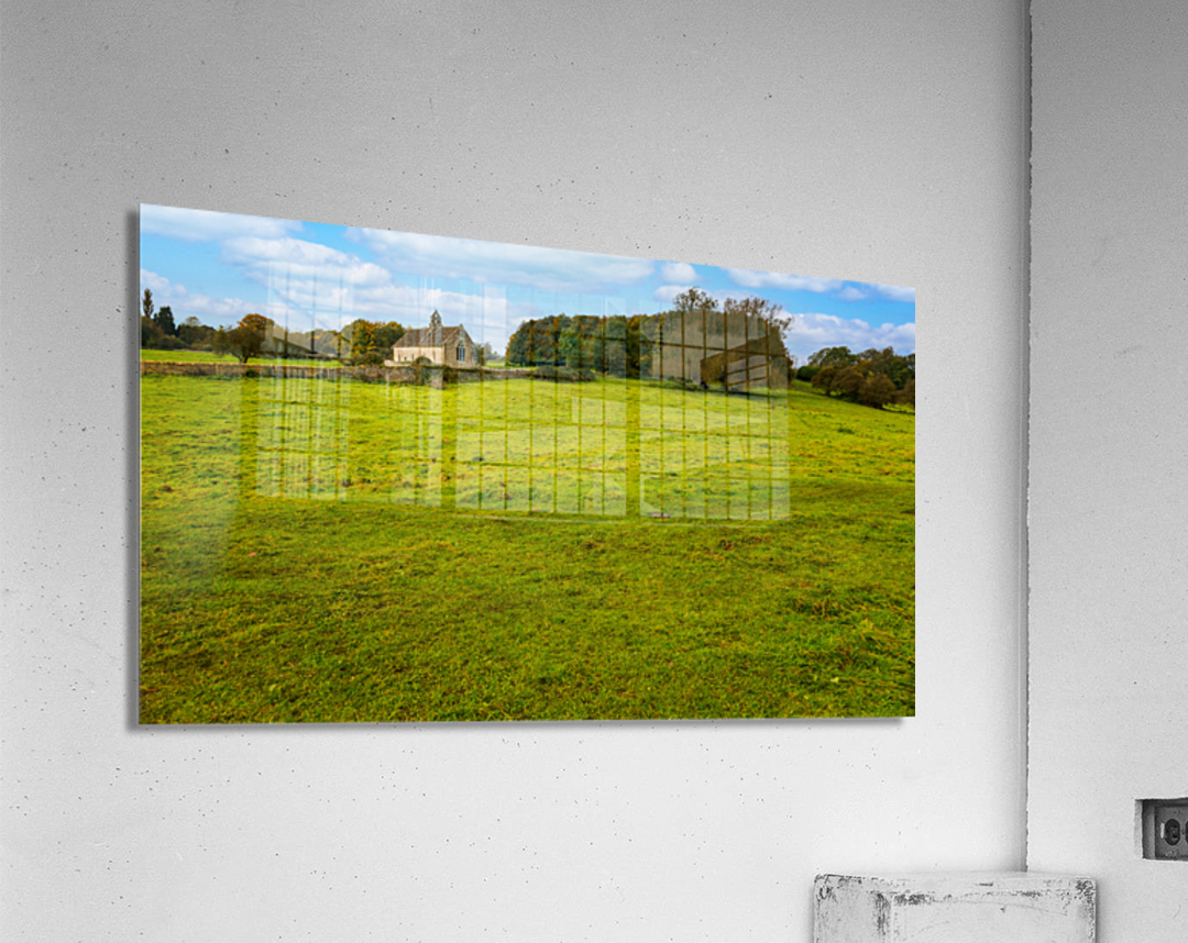 Exterior of St Oswald parish church Widford Acrylic Print