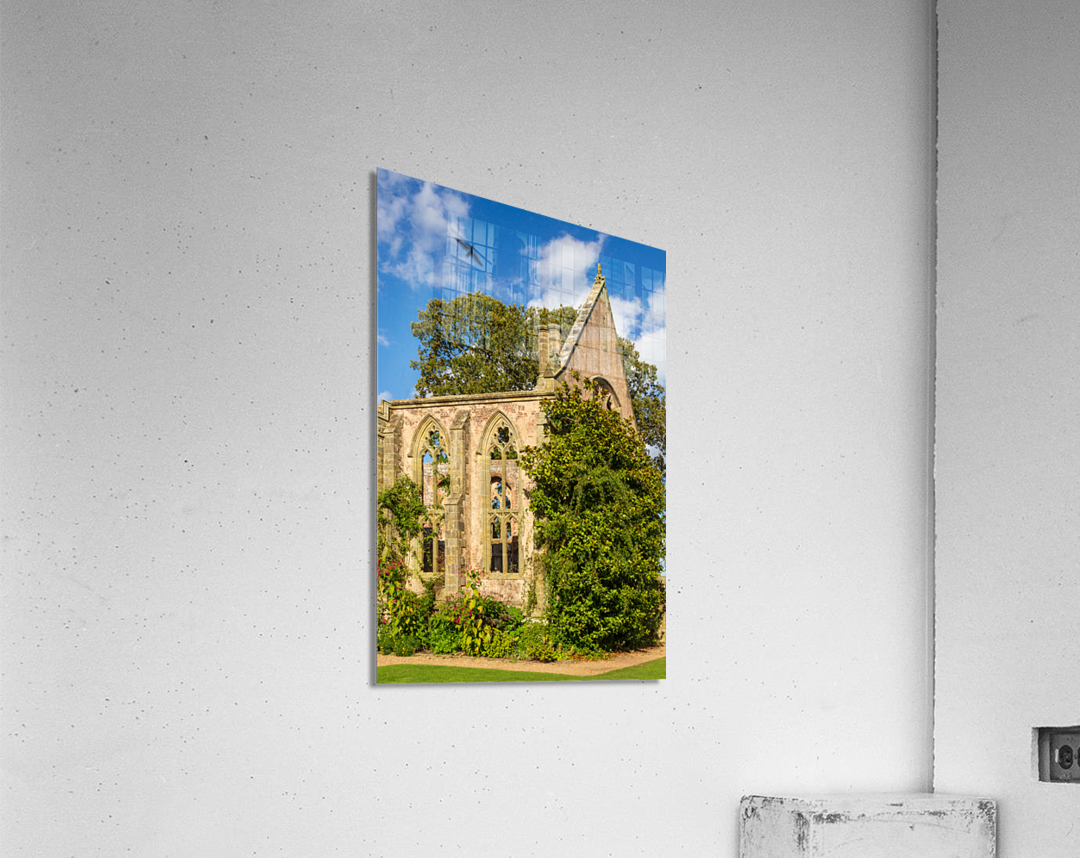 Abandoned historic British church with no roof  Acrylic Print 