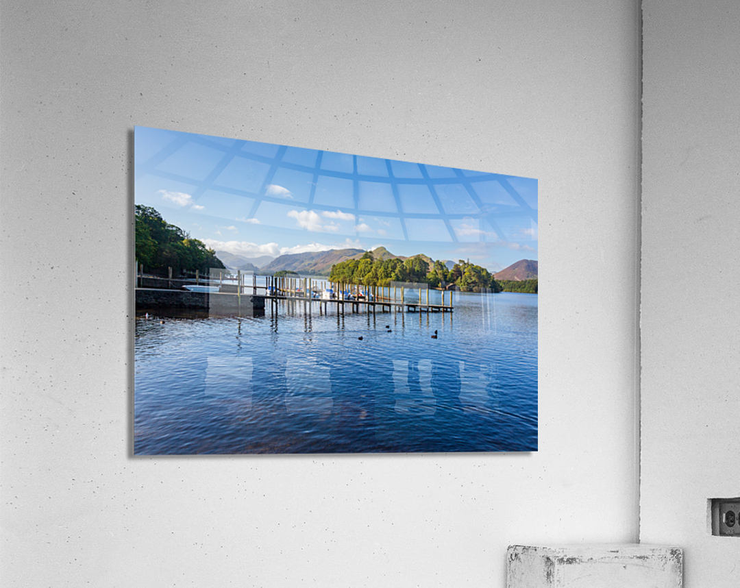 Rowing Boats on Derwent Water in Lake District Acrylic Print