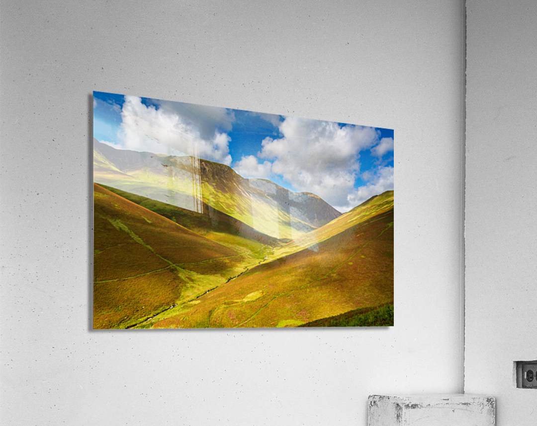 Newlands Pass in Lake District in England  Acrylic Print 