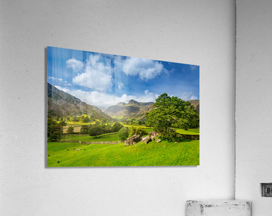 Langdale Pikes in Lake District Acrylic Print