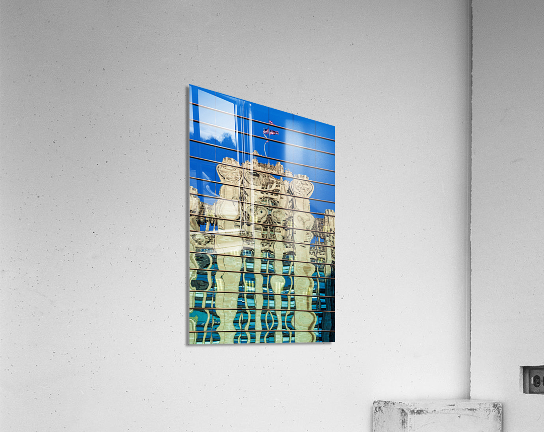 Reflection of Chicago Tribune Tower Acrylic Print