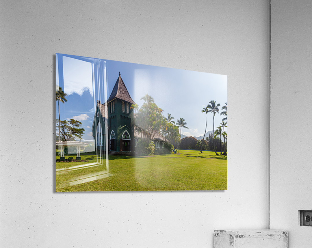 Mission Church in Hanalei Kauai Acrylic Print