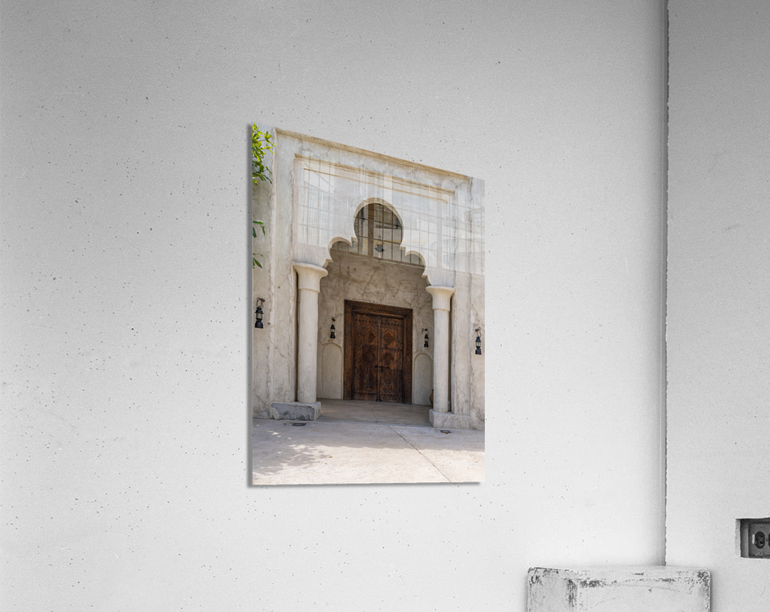 Ornate doorway to palace in Al Shindagha district and museum in  Acrylic Print