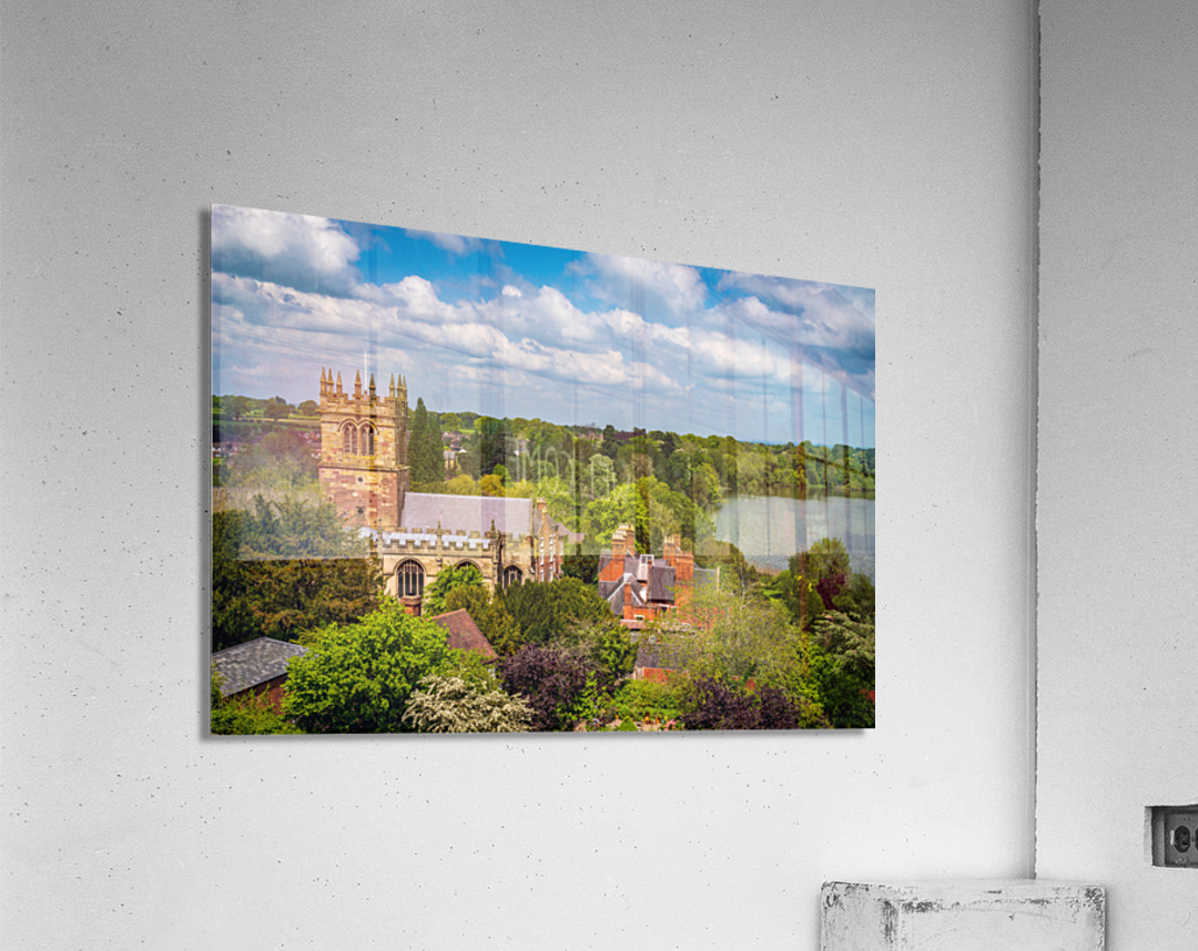 Parish church of St Marys in Ellesmere Shropshire Acrylic Print