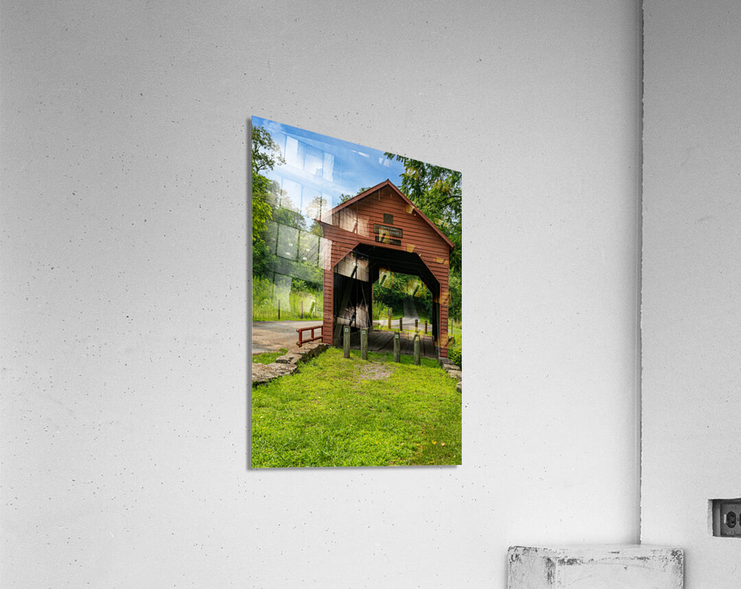 Dents Run Covered bridge near Morgantown WV Acrylic Print
