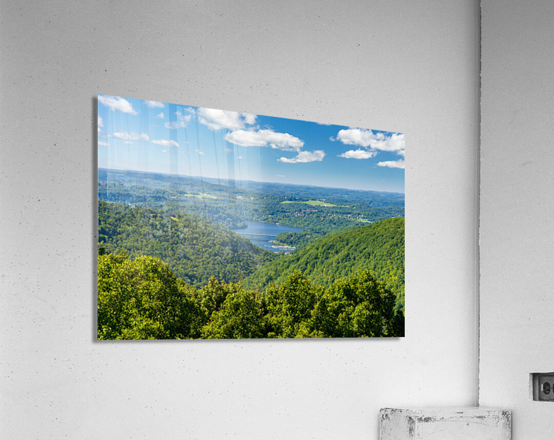 Cheat Lake seen from Snake Hill overlook near Morgantown Acrylic Print