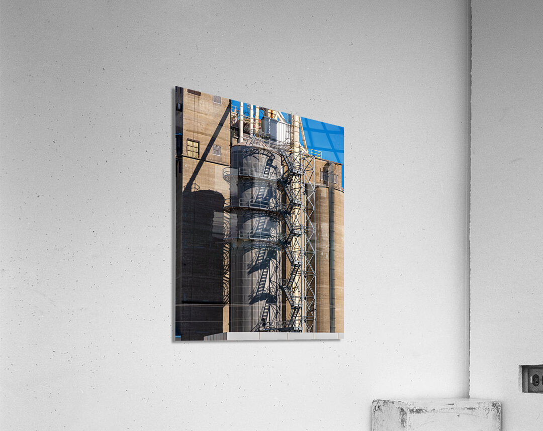 Large grain processing plant in East St Louis Illinois Acrylic Print