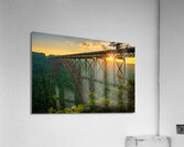 Sunset at the New River Gorge Bridge in West Virginia  Acrylic Print